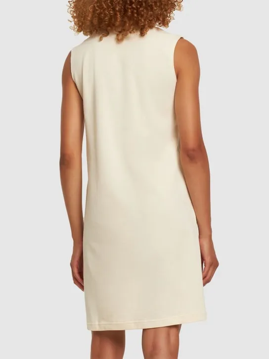 adidas Originals   Logo print v-neck dress 