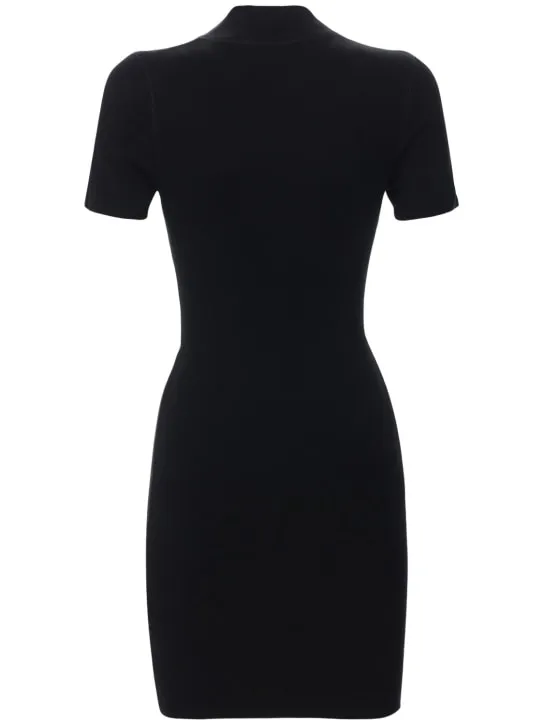 Alexander Wang   Logo stretch jersey mini dress 
