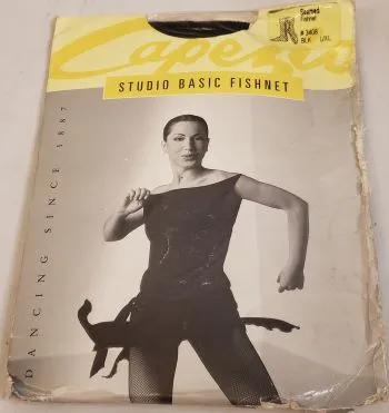 Avianna -- Women's Studio Fishnet Tights with Back Seams -- Black
