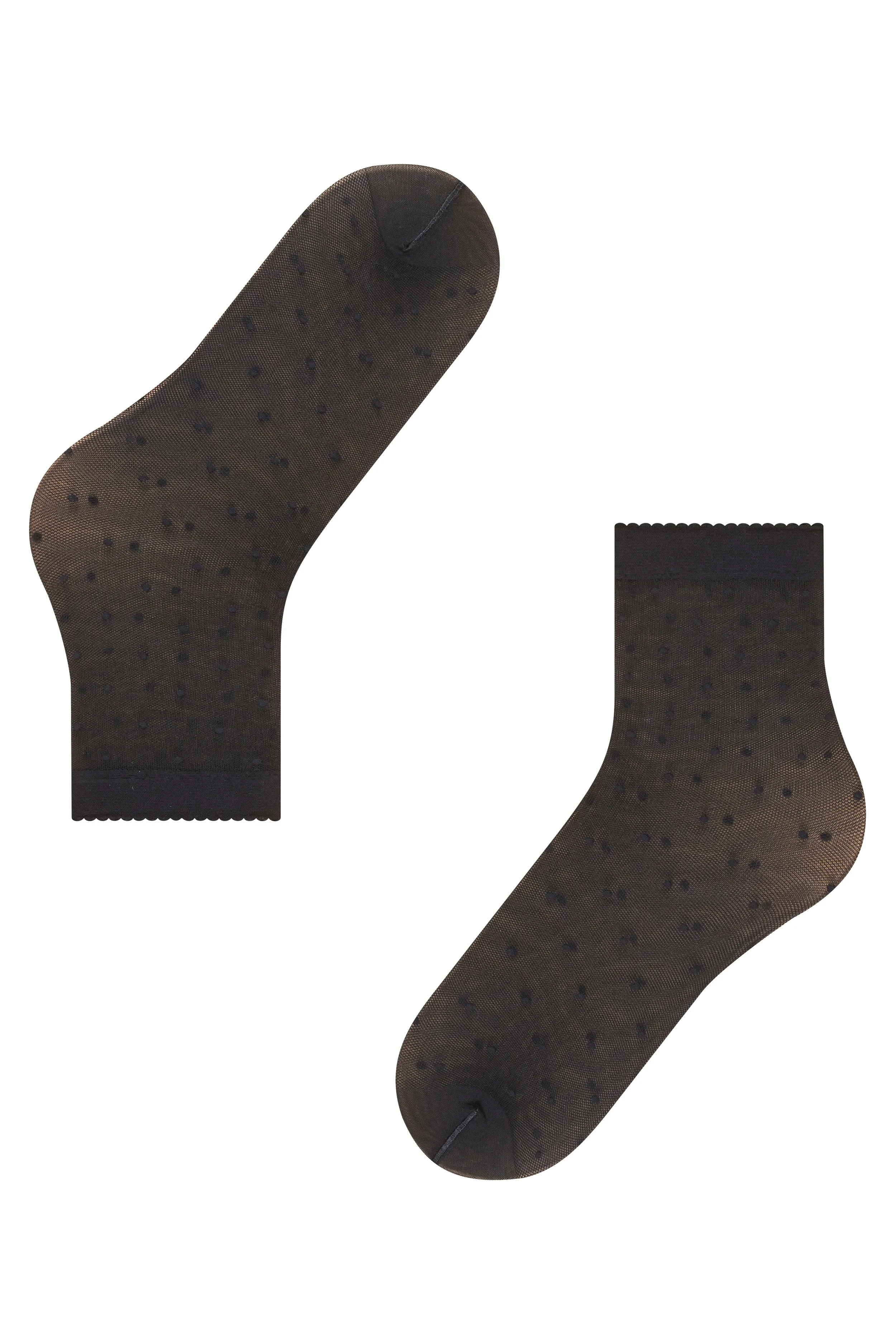 Black Sheer Polka Dot Socks