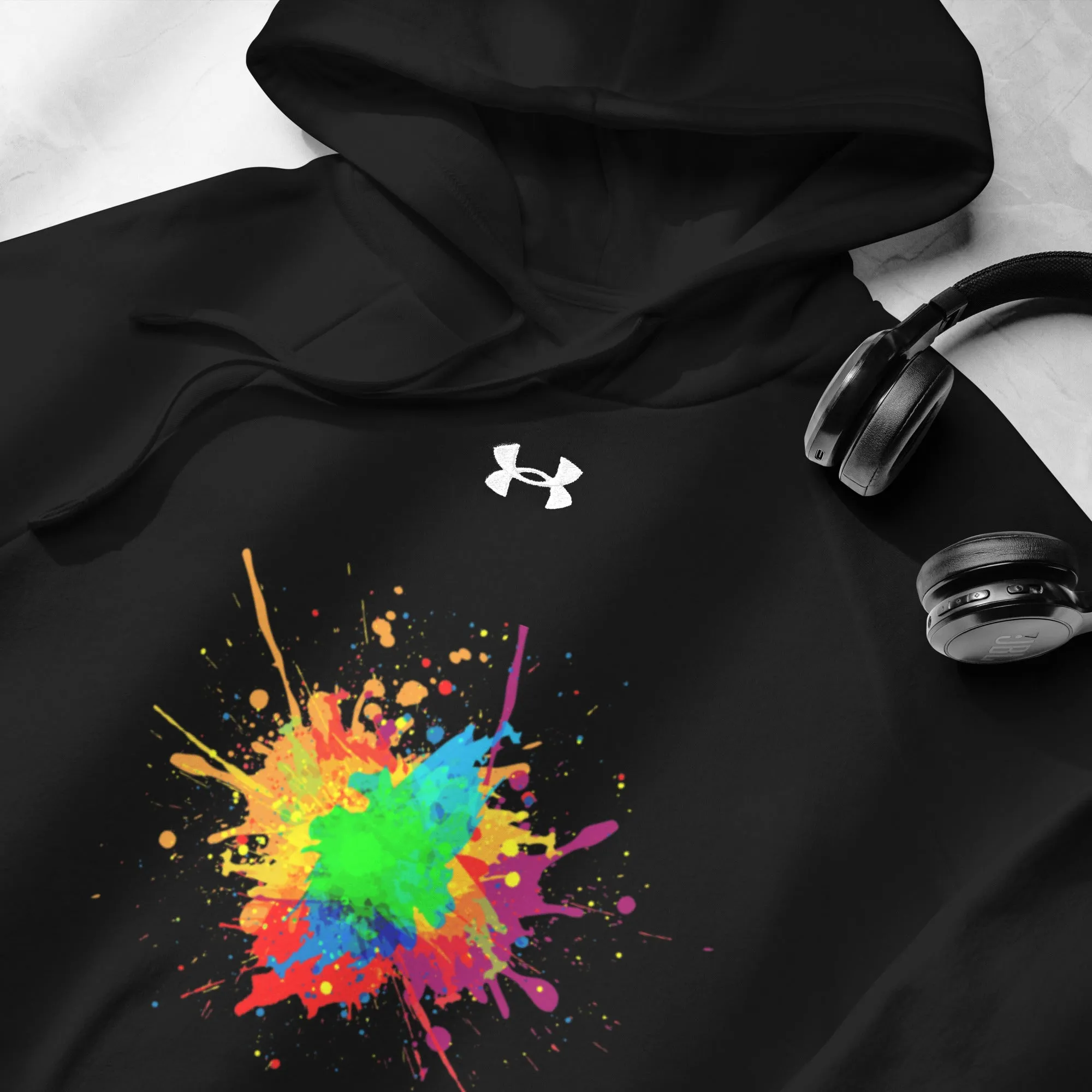 Black Splash Under Armour® hoodie