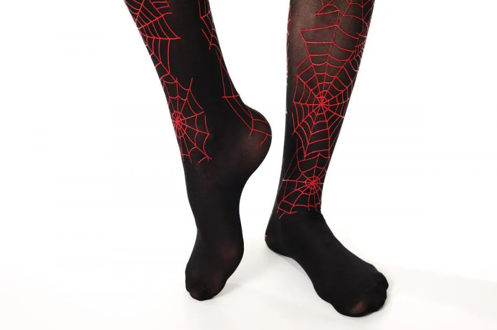 Black With Red Spiders (Halloween)