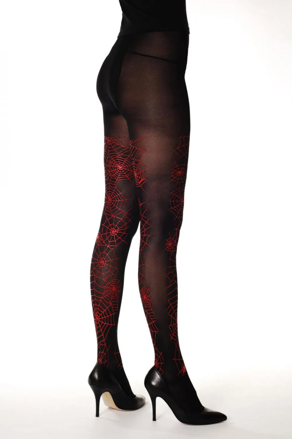 Black With Red Spiders (Halloween)