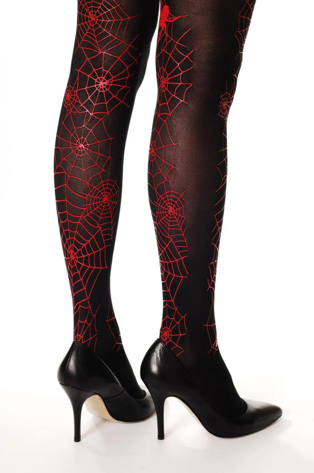 Black With Red Spiders (Halloween)