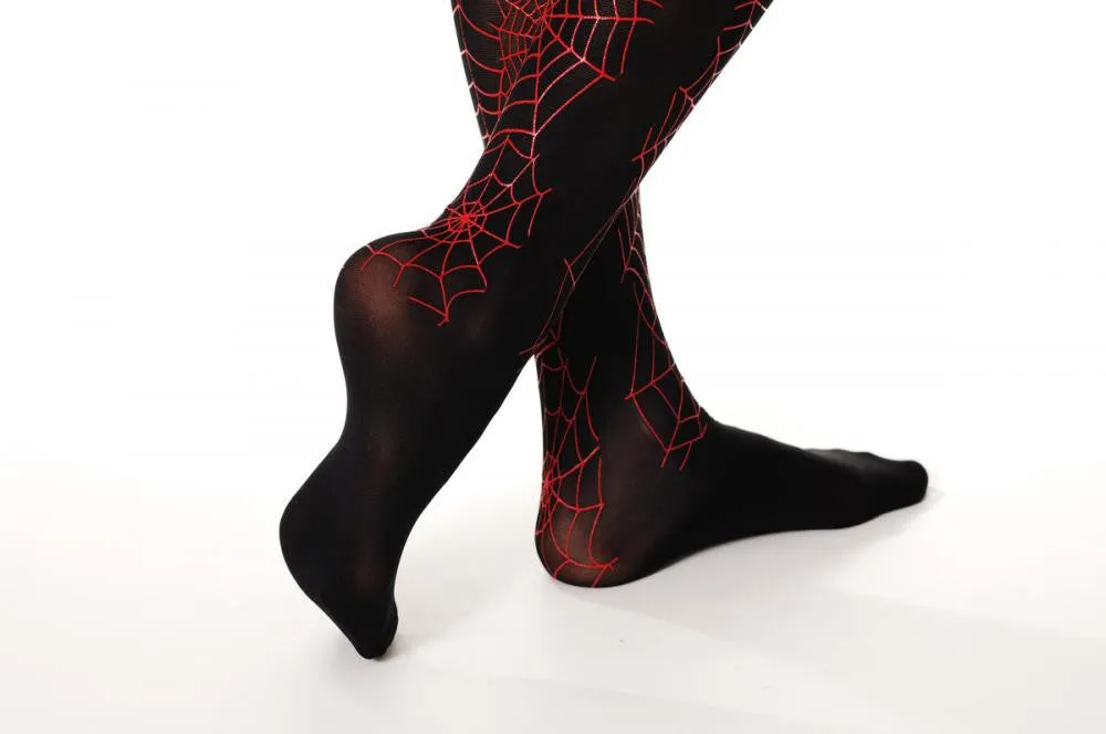 Black With Red Spiders (Halloween)