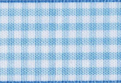 Blue Gingham Ribbon cut to 80CM (24 pieces)