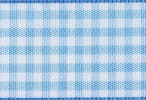 Blue Gingham Ribbon cut to 80CM (24 pieces)
