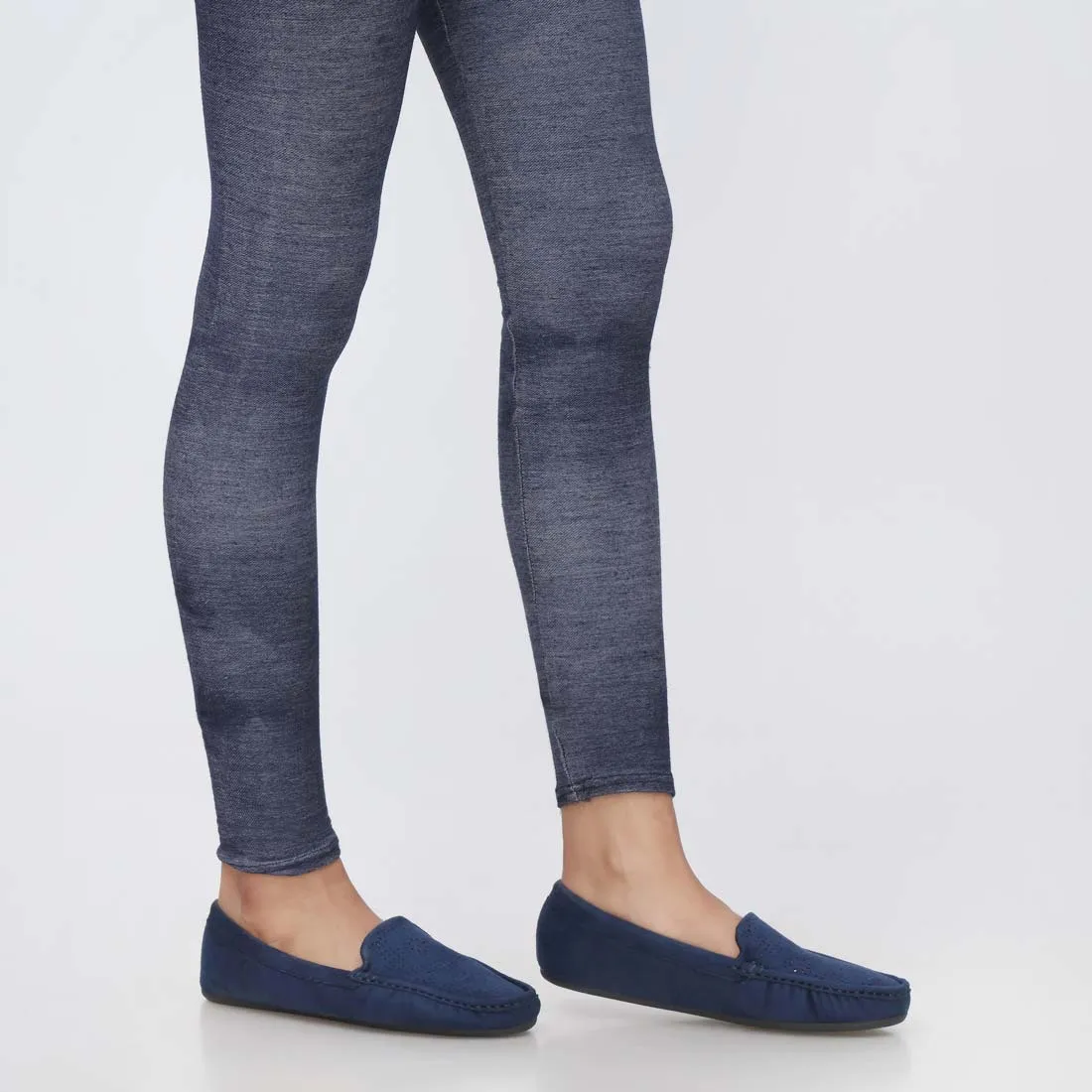 Blue Plain Terry Tights PW3613