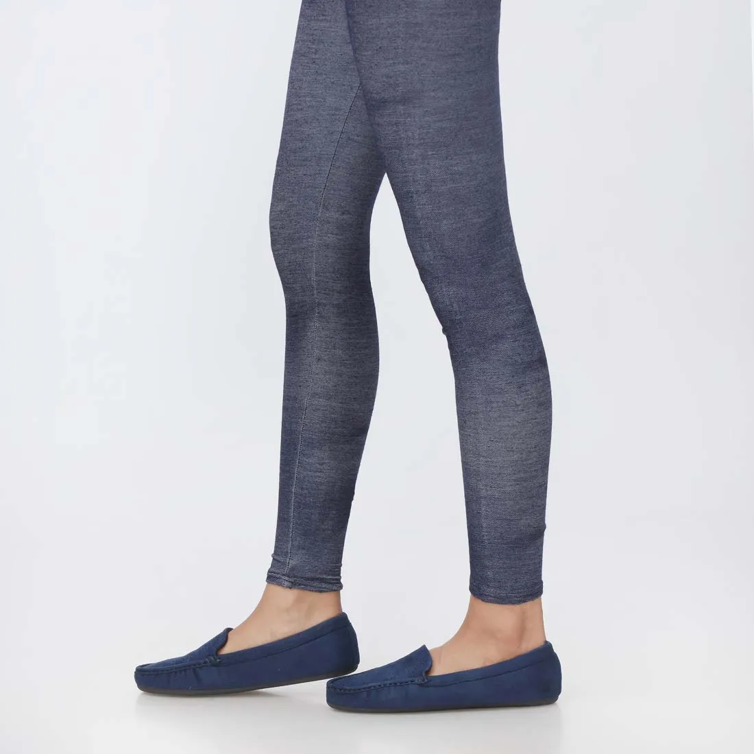 Blue Plain Terry Tights PW3613