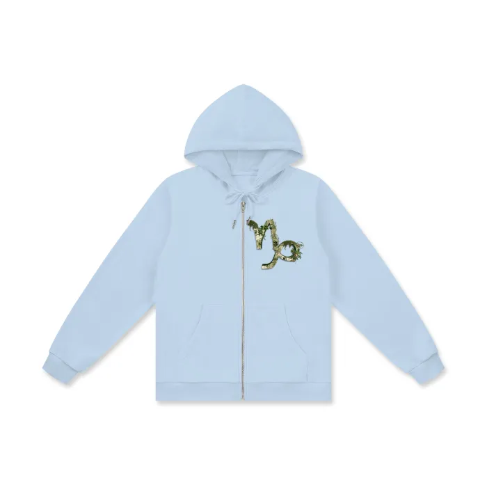 Capricorn Men's Cotton Zip Hoodie