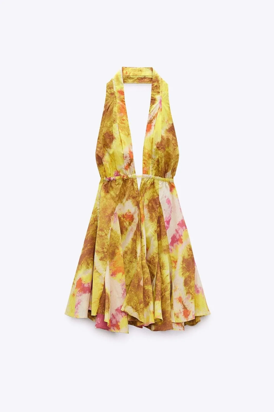 Charlotte - Vibrant Backless Flare Mini Dress