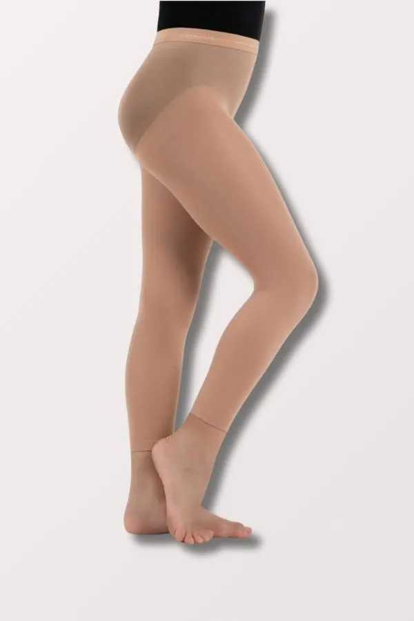 Children's Ultra Hold Footless Dance Tights - Light Suntan
