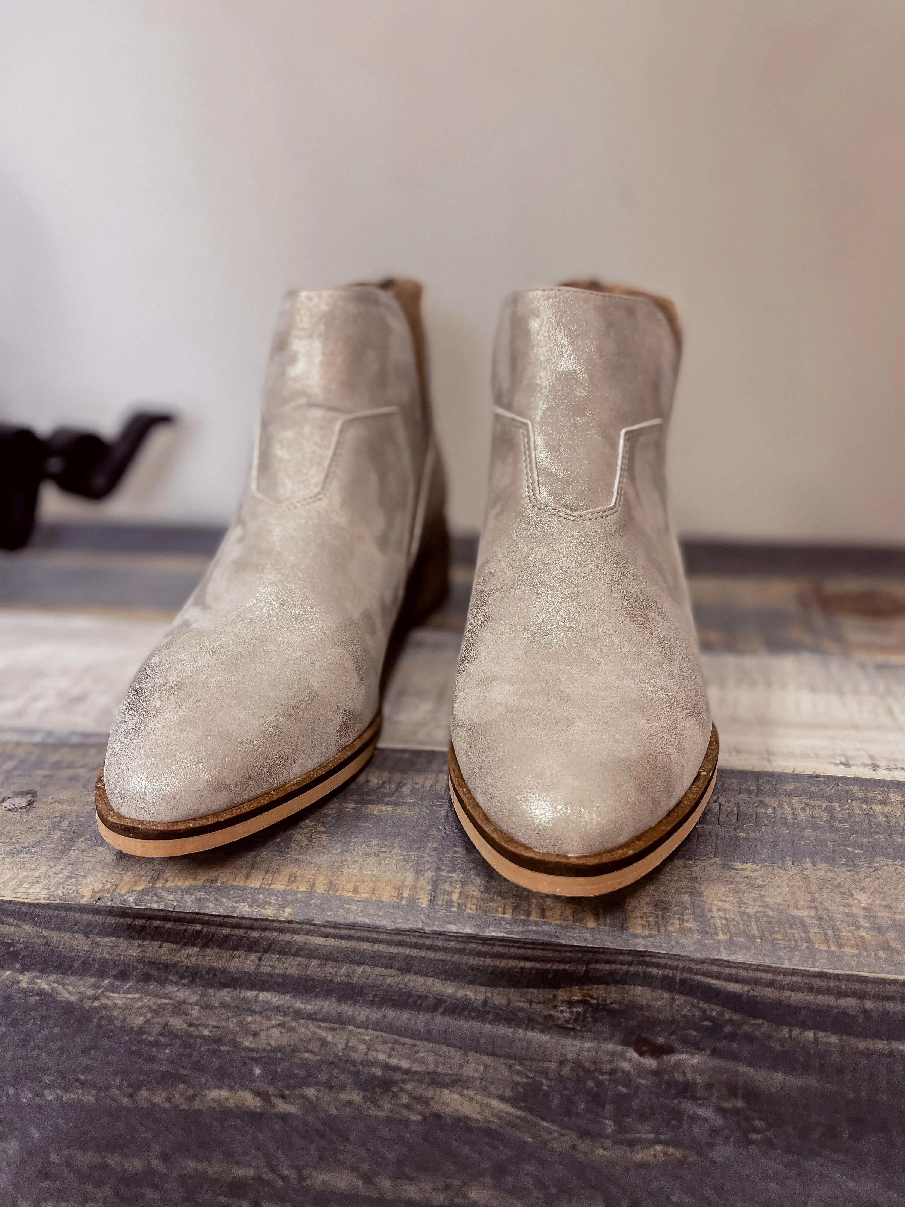 Corkys Curry Gold Metallic Bootie