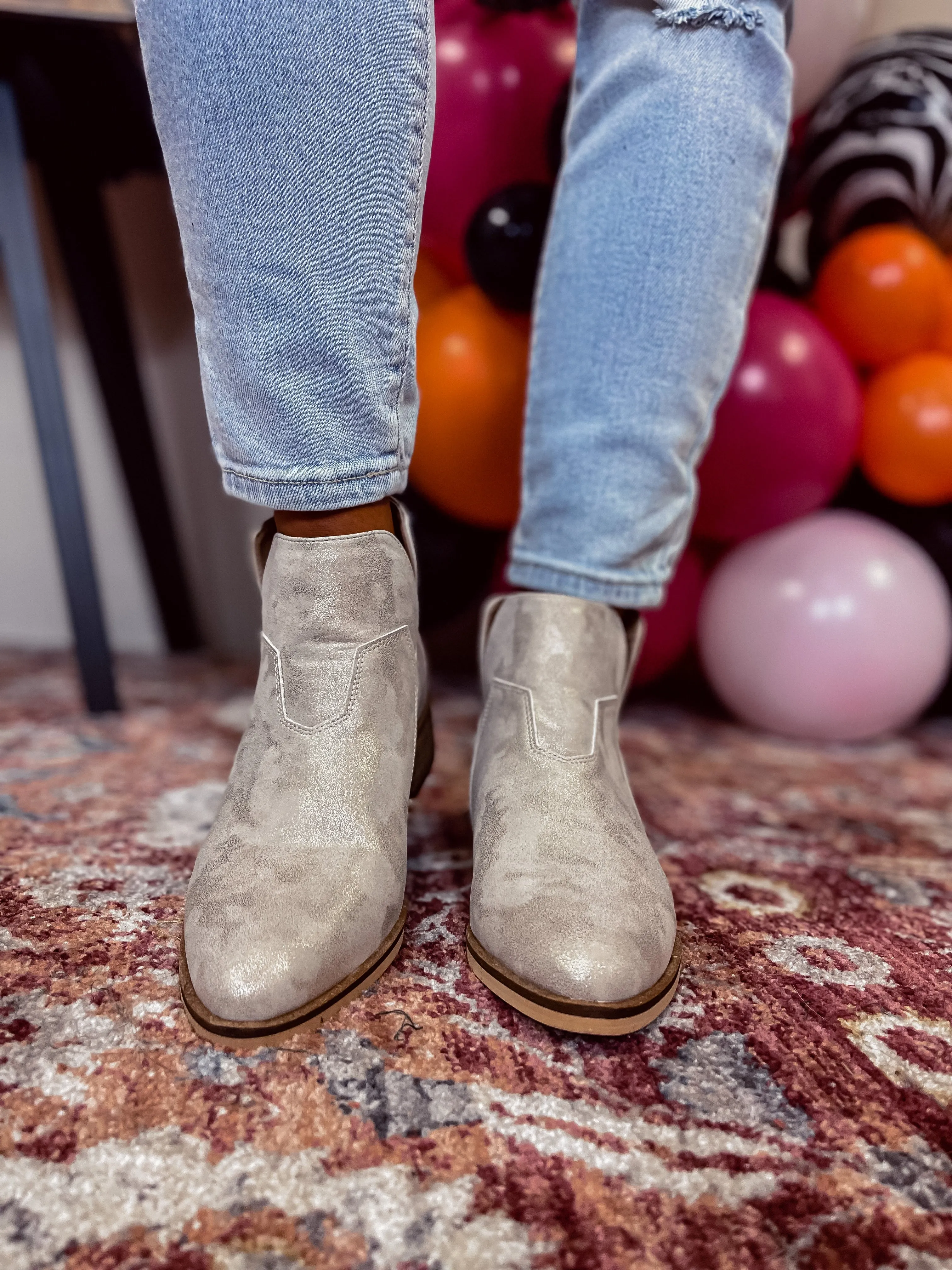 Corkys Curry Gold Metallic Bootie