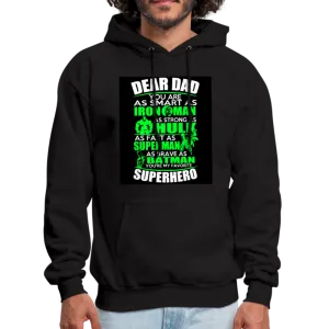 Dear Dad Superhero Men's Hoodie