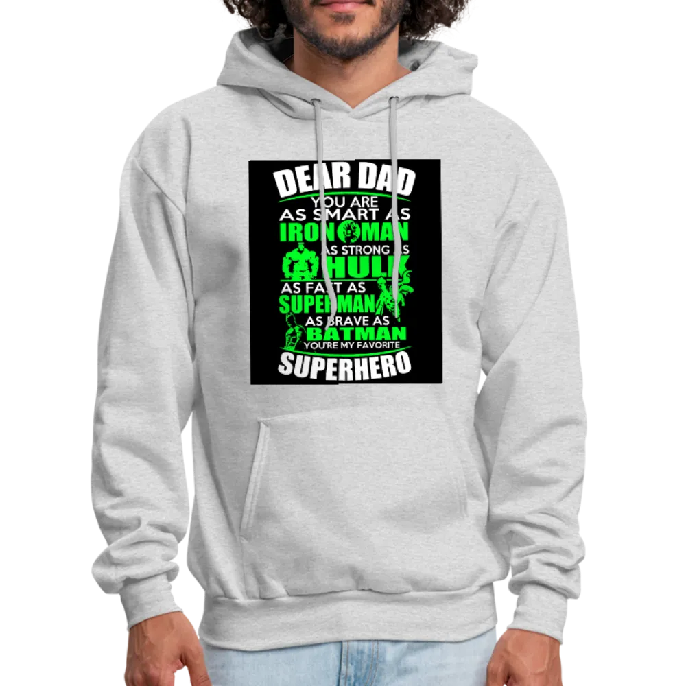 Dear Dad Superhero Men's Hoodie