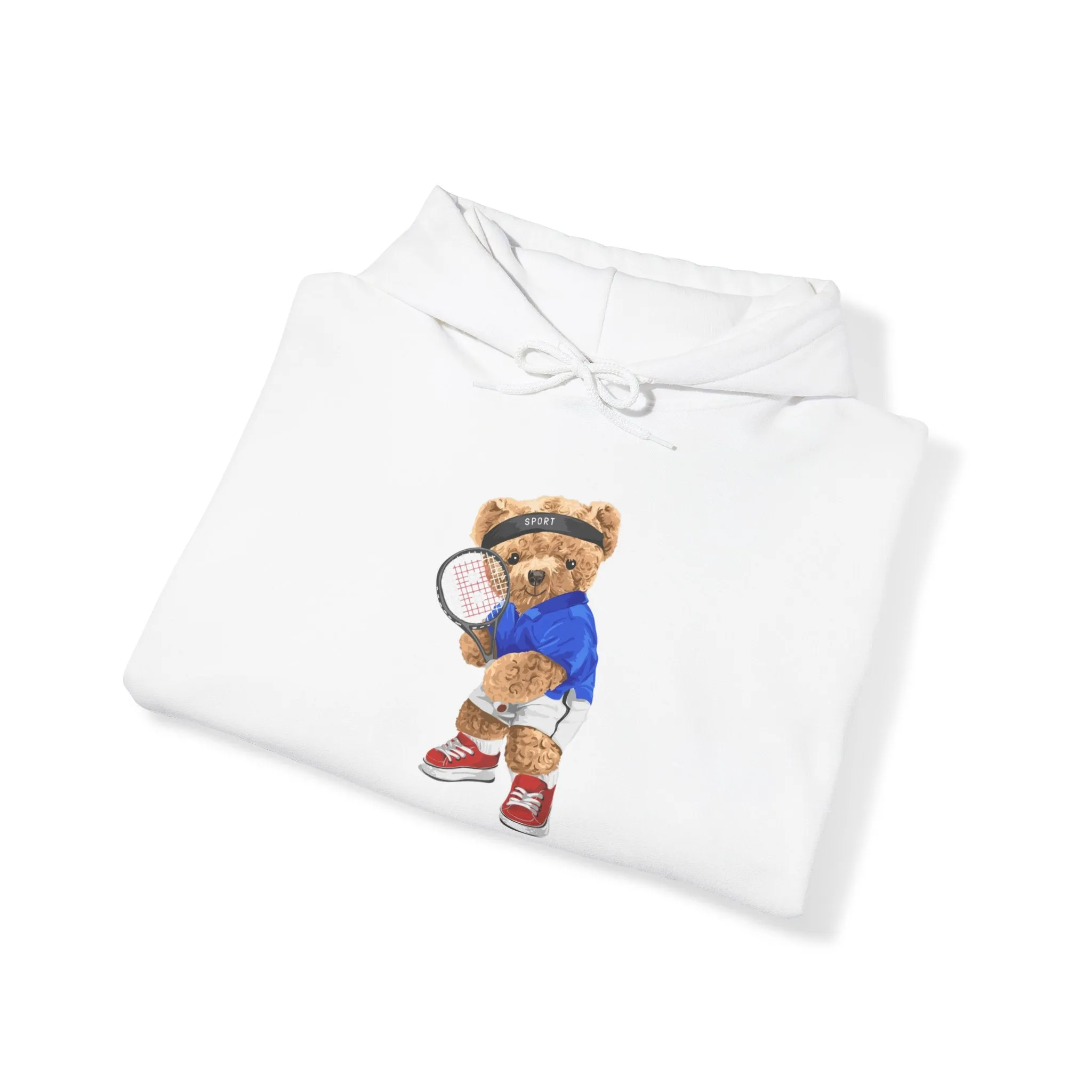 Eco-Friendly Tennis Bear Hoodie