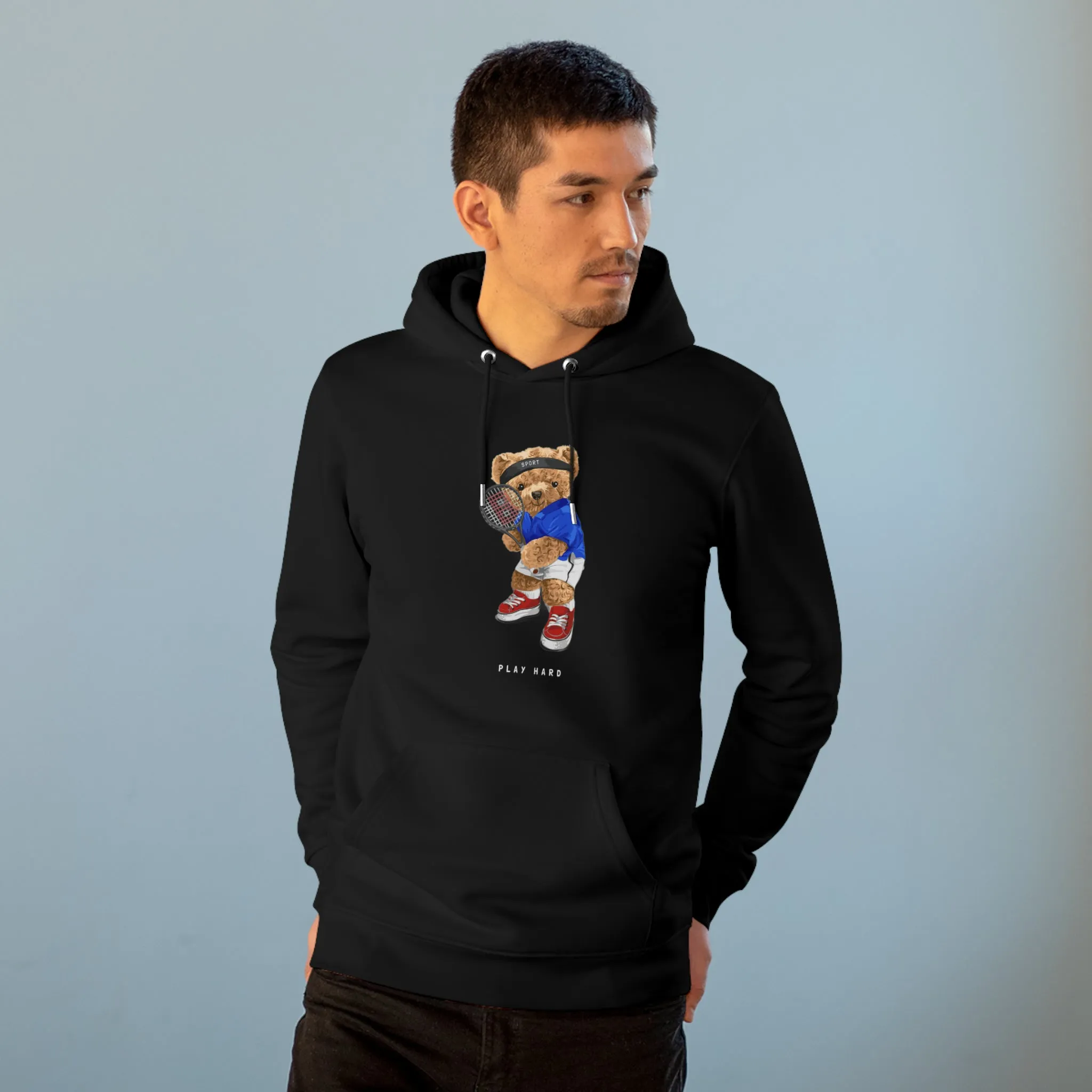 Eco-Friendly Tennis Bear Hoodie