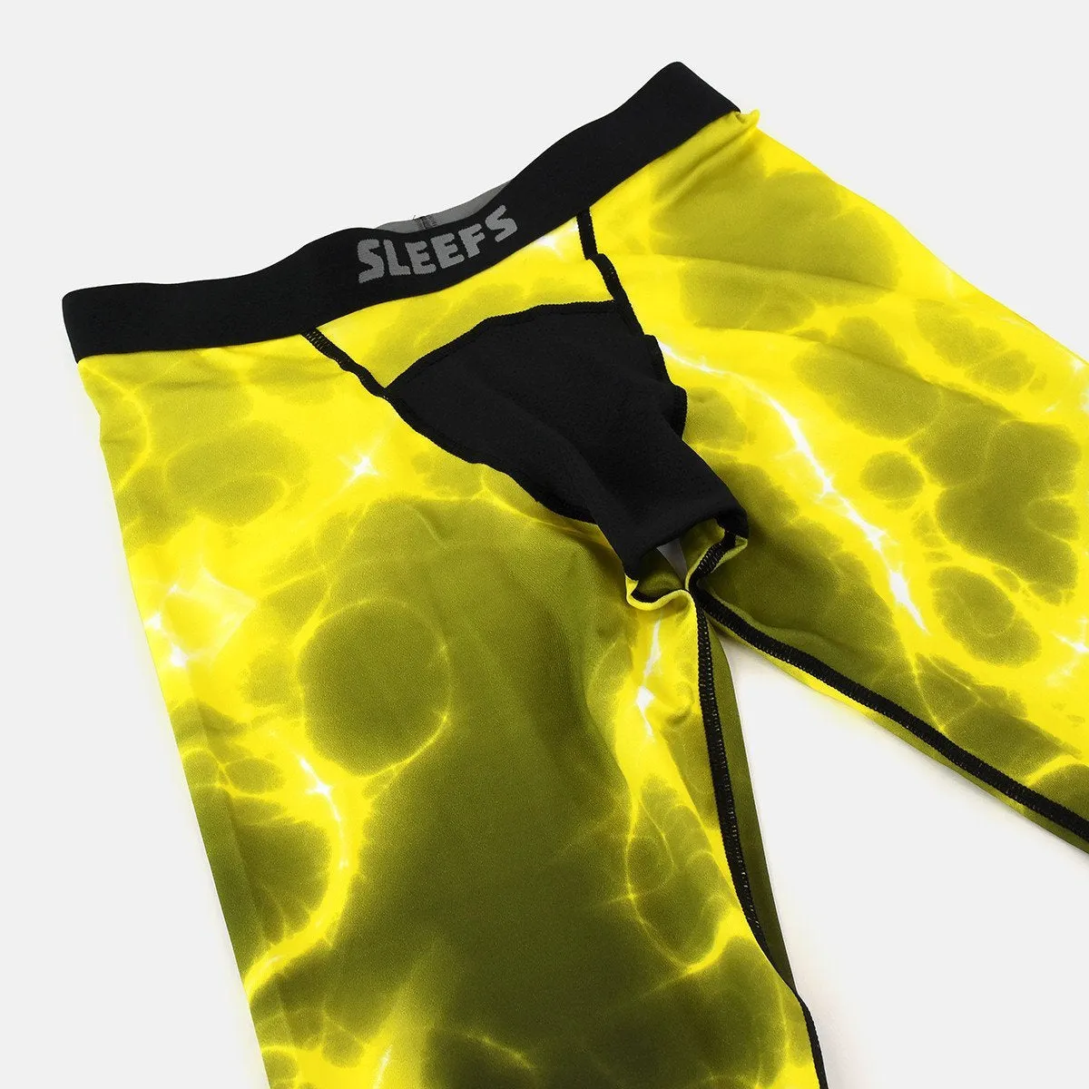 Electric Yellow Compression 3/4 tights / leggings