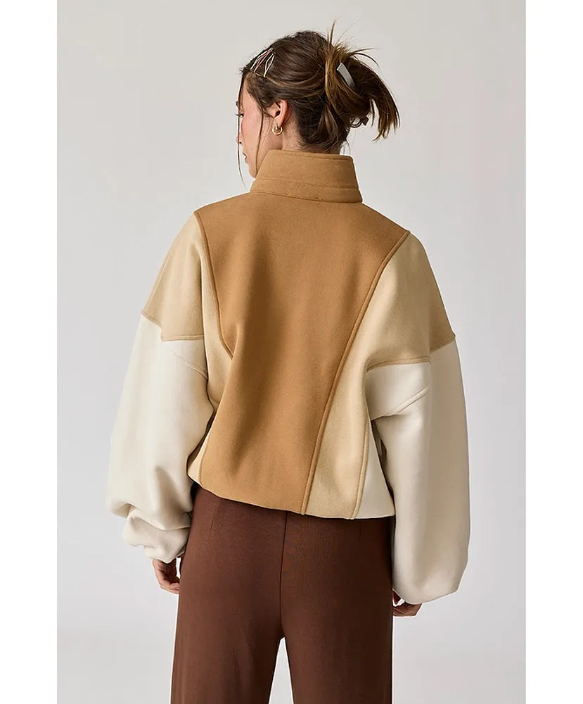 Emma Oversized Washed Colorblock Sweatshirt