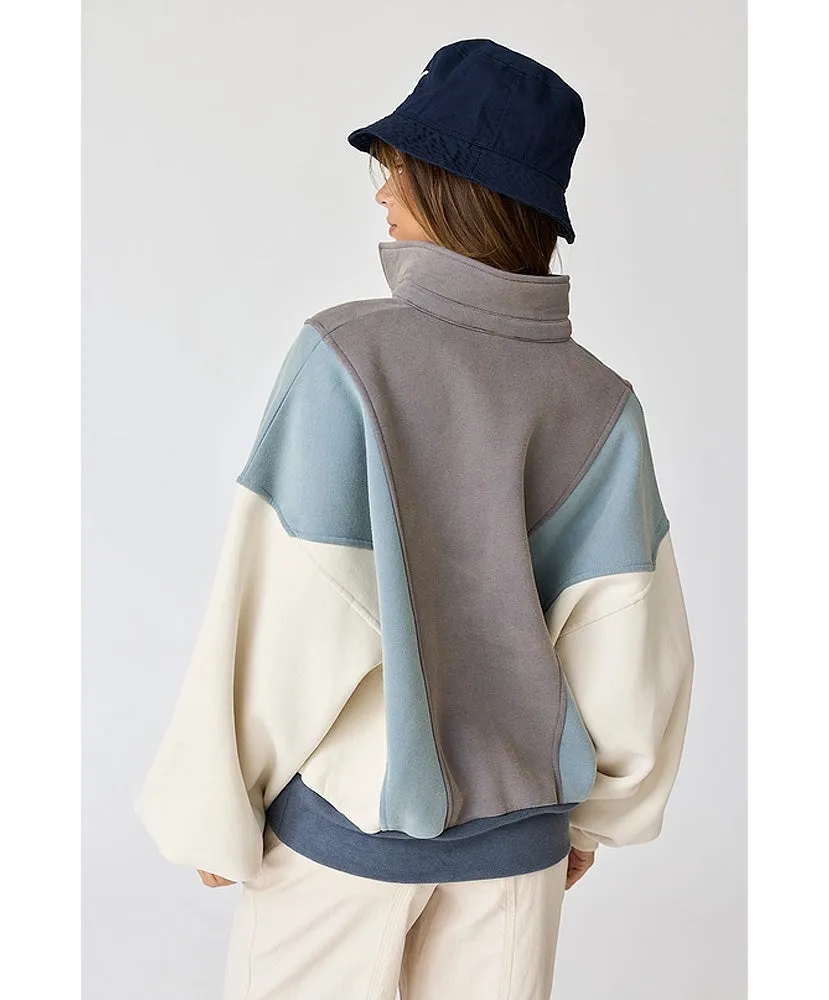 Emma Oversized Washed Colorblock Sweatshirt
