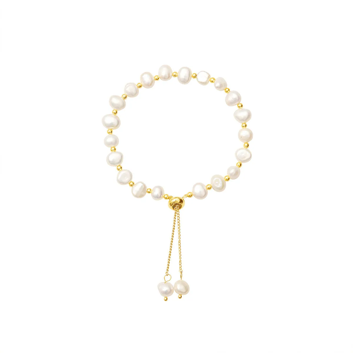 Freshwater Cultured Irregular Pearl Single Strand Bracelet