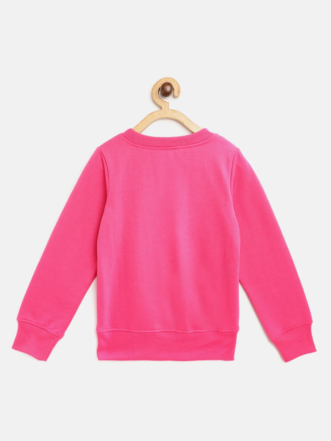Girls Pink Kitty Sweatshirt - Ps Peaches