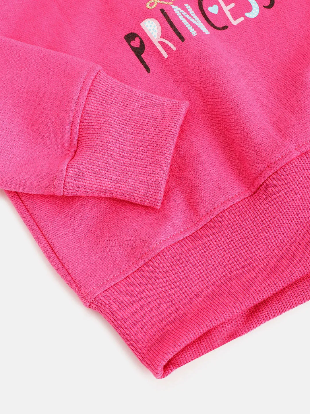 Girls Pink Kitty Sweatshirt - Ps Peaches