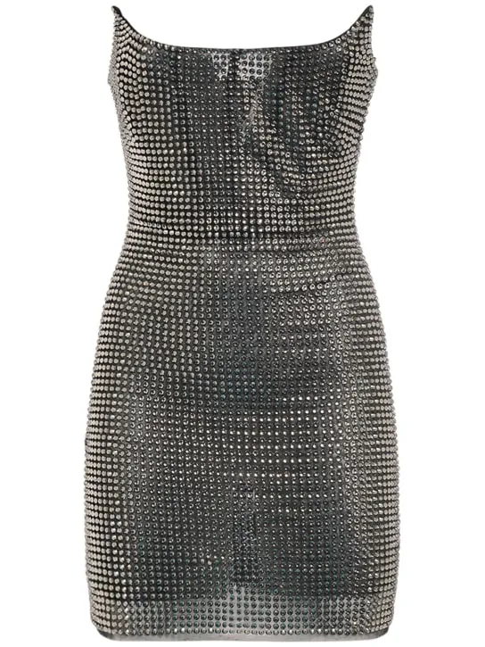 Giuseppe Di Morabito   Embellished corset bustier mini dress 