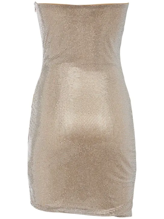 Giuseppe Di Morabito   Embellished jersey mini dress 