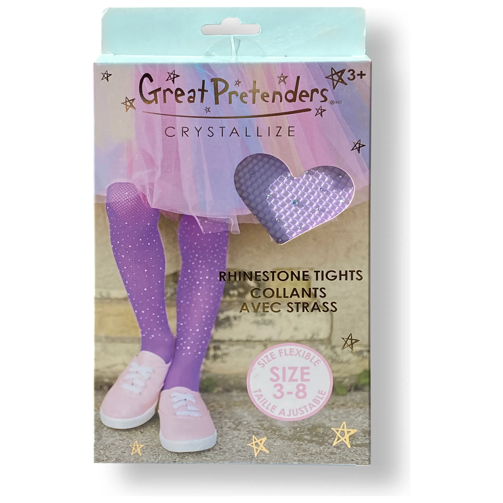 Great Pretenders Rhinestone Tights Lilac