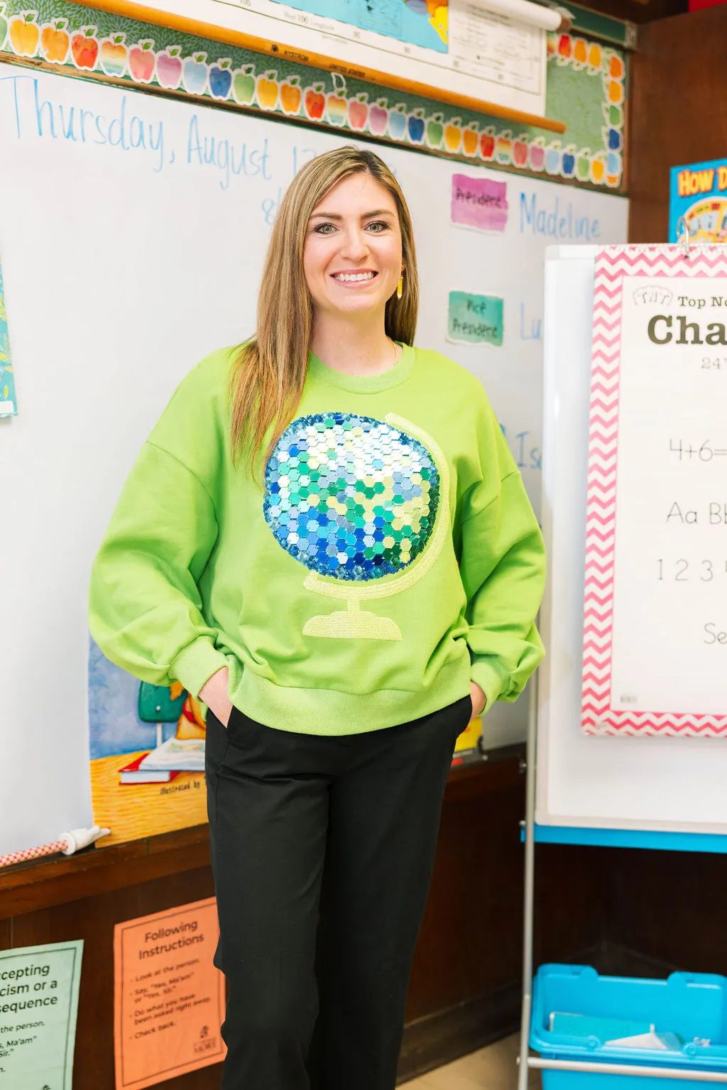 Green Globe Sweatshirt