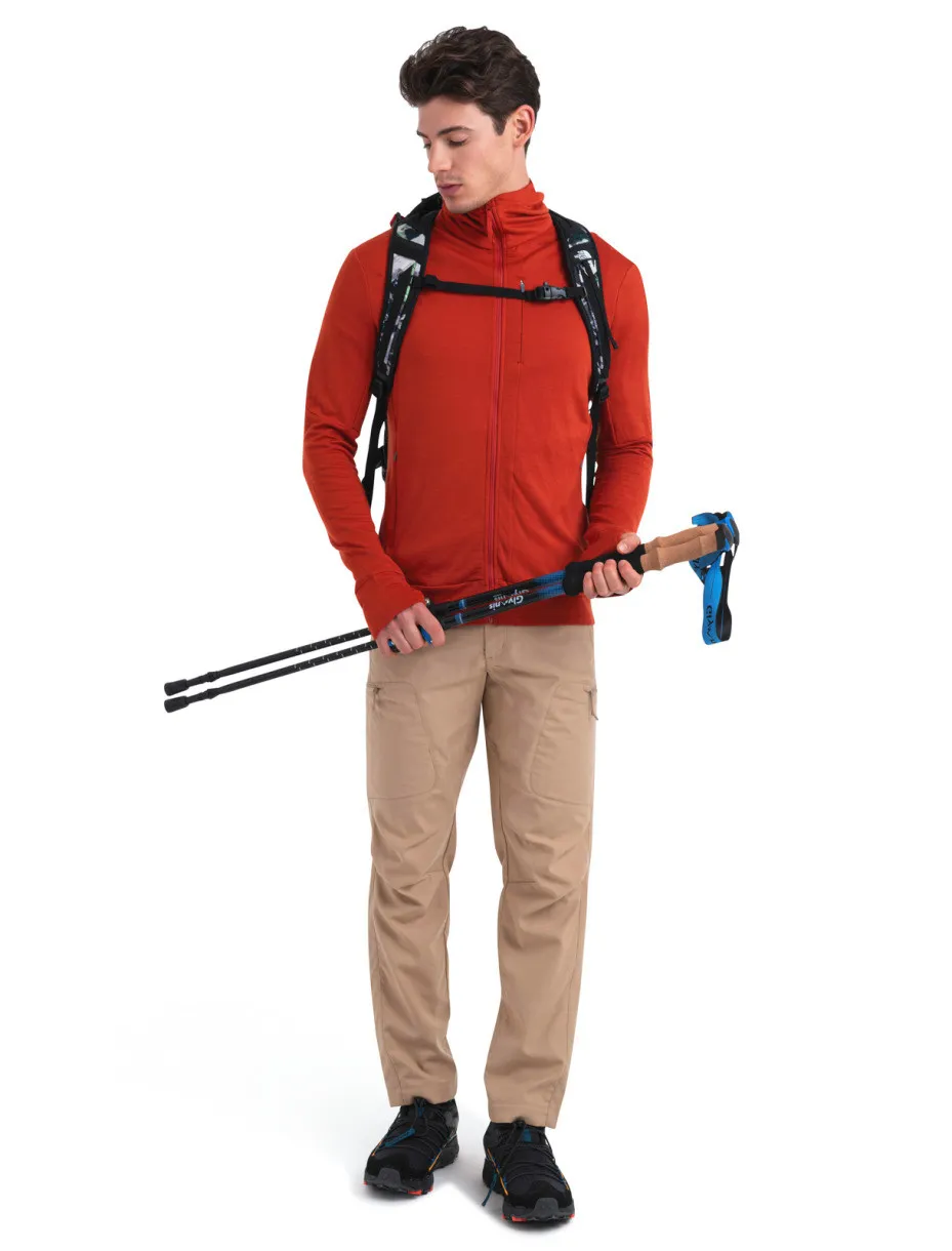 Icebreaker Men&#x27;s Merino 260 Quantum III Long Sleeve Zip Hoodie  Molten | Buy Icebreaker Men&#x27;s Merino 260 Quantum III Long Sleeve Zip Hoodie  Molten here | Outnorth