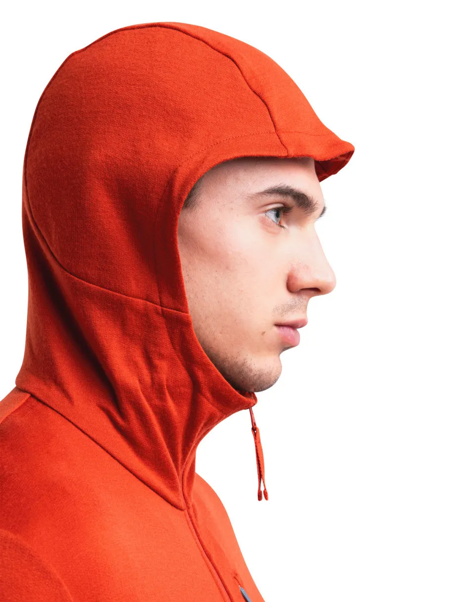 Icebreaker Men&#x27;s Merino 260 Quantum III Long Sleeve Zip Hoodie  Molten | Buy Icebreaker Men&#x27;s Merino 260 Quantum III Long Sleeve Zip Hoodie  Molten here | Outnorth