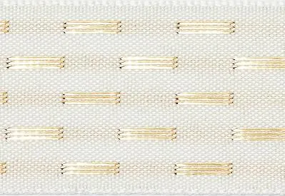 Ivory Gold Dash Ribbon cut to 80CM (24 pieces)