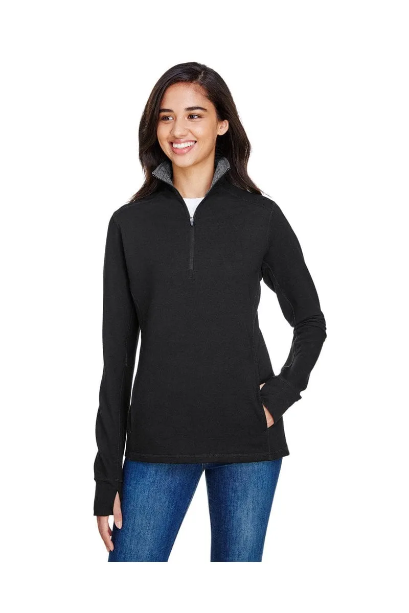 J America JA8433: Ladies' Omega Stretch Quarter-Zip