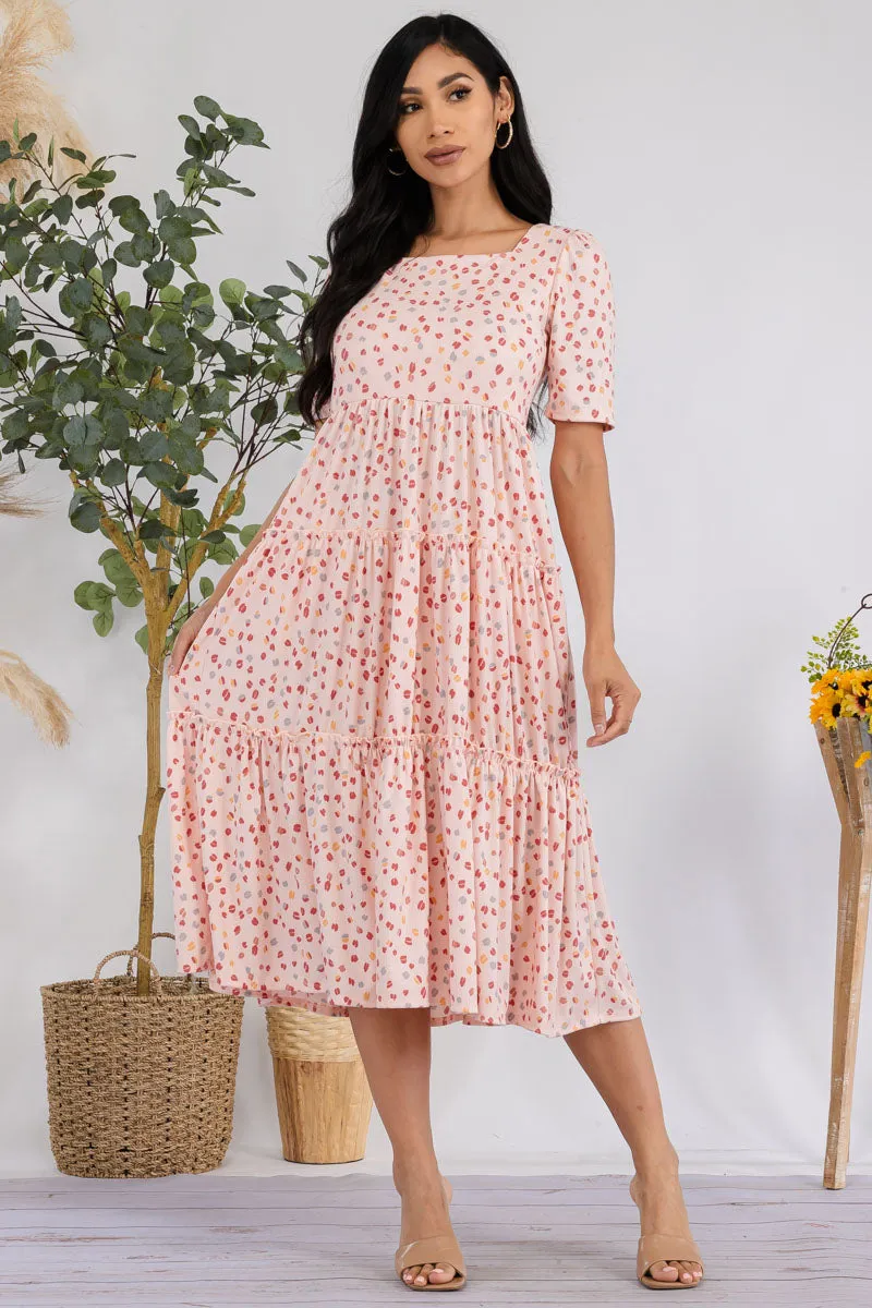 JR778R-COFFEEBEAN - Drop Waist Midi Dress