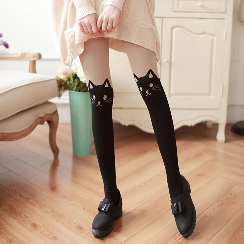 Kawaii Cat Stocking Tights