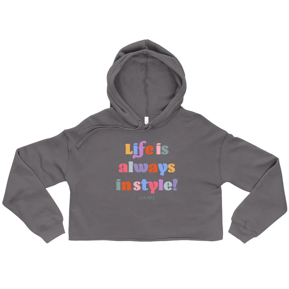 Life Style Cropped Hoodie