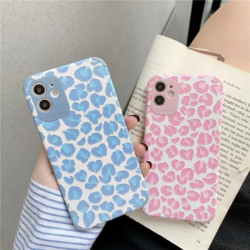 Luxury Pink Leopard Print iPhone Case