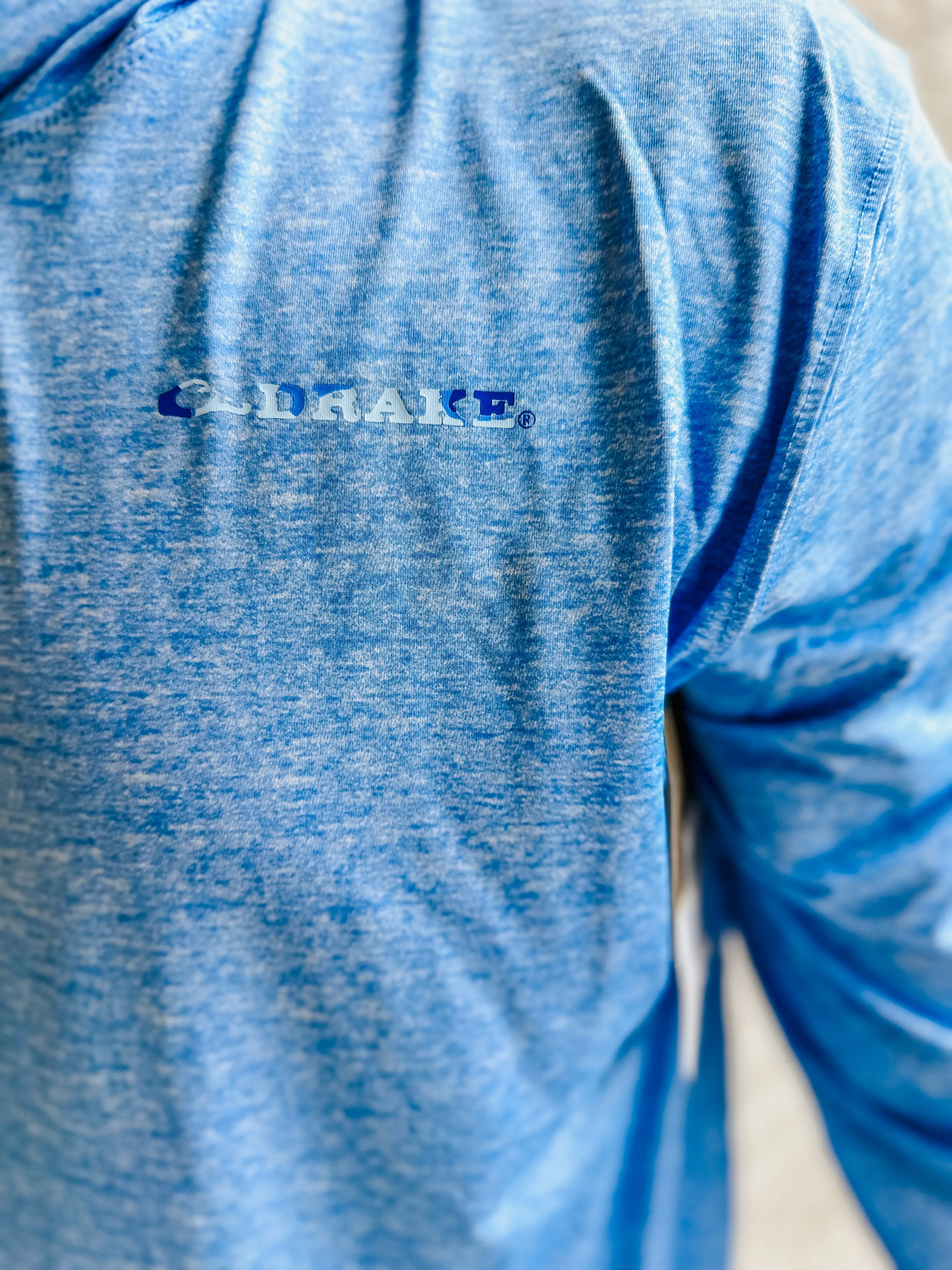 Men's Performance Hoodie- Marina Blue Heather
