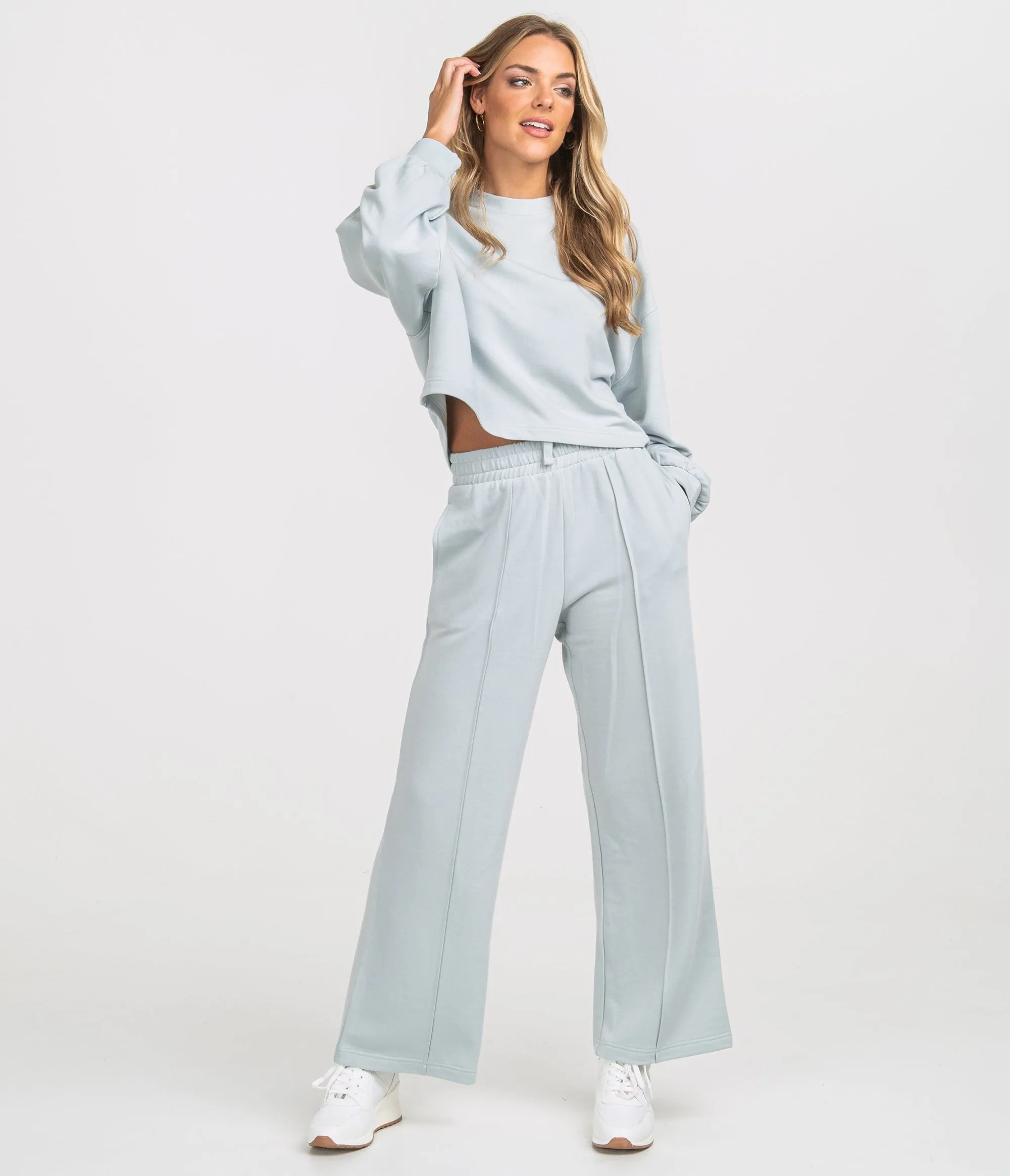 Midtown Cropped Sweatshirt - Vapor