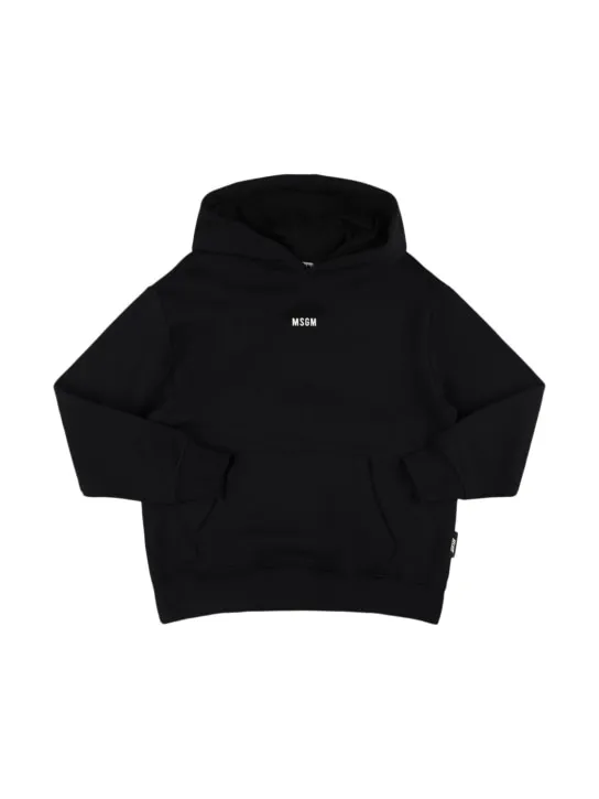 MSGM   Printed cotton sweatshirt hoodie 