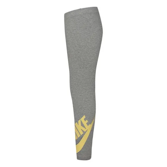 NIKE JUNIOR LEGASEE GREY/GOLD TIGHTS