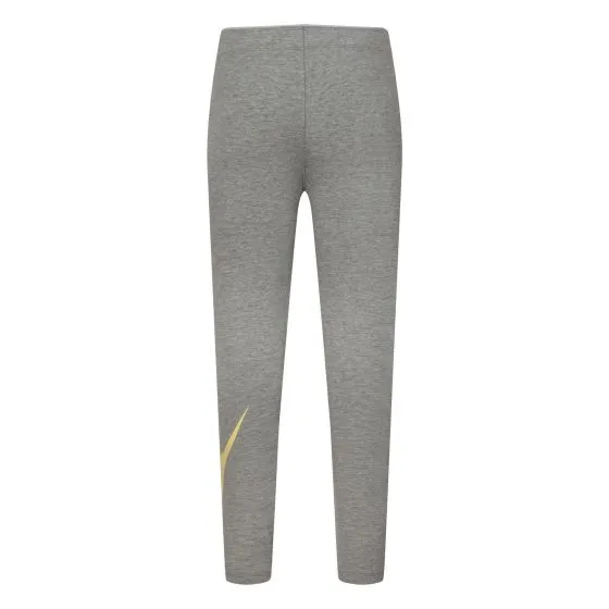 NIKE JUNIOR LEGASEE GREY/GOLD TIGHTS