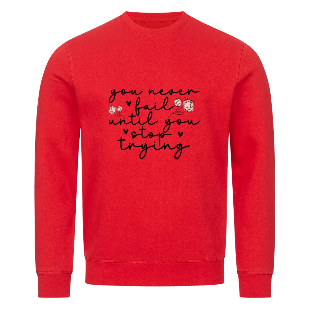 Premium Organic Sweatshirt | Niemals aufgeben