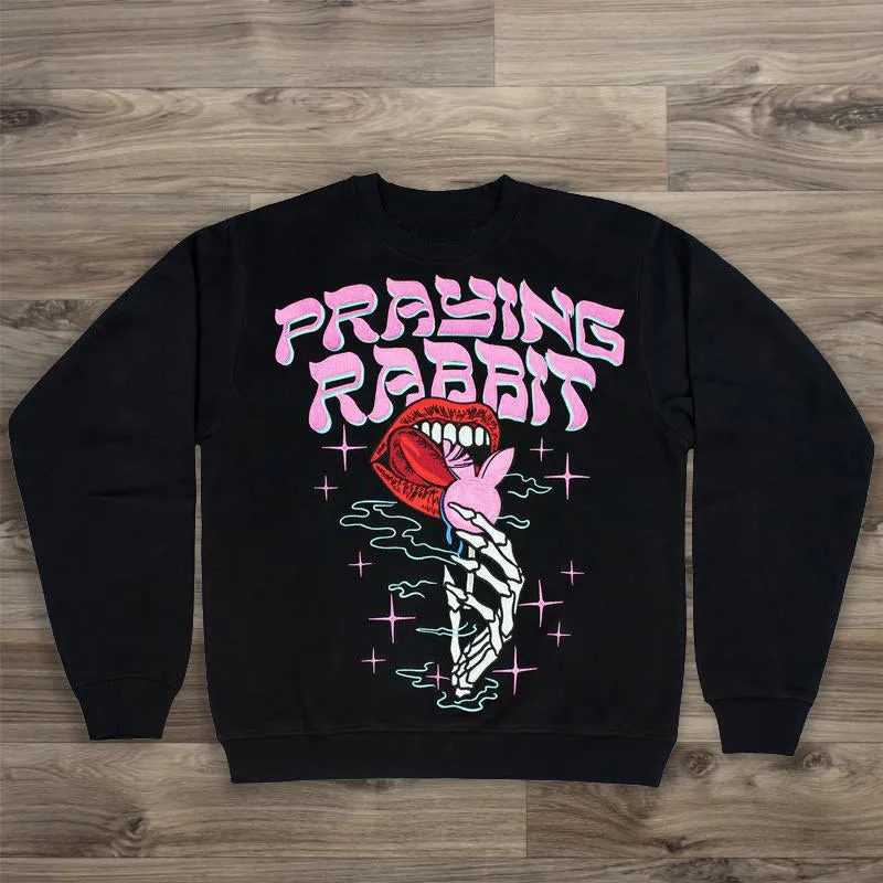Rabbit temptation casual street sports sweater