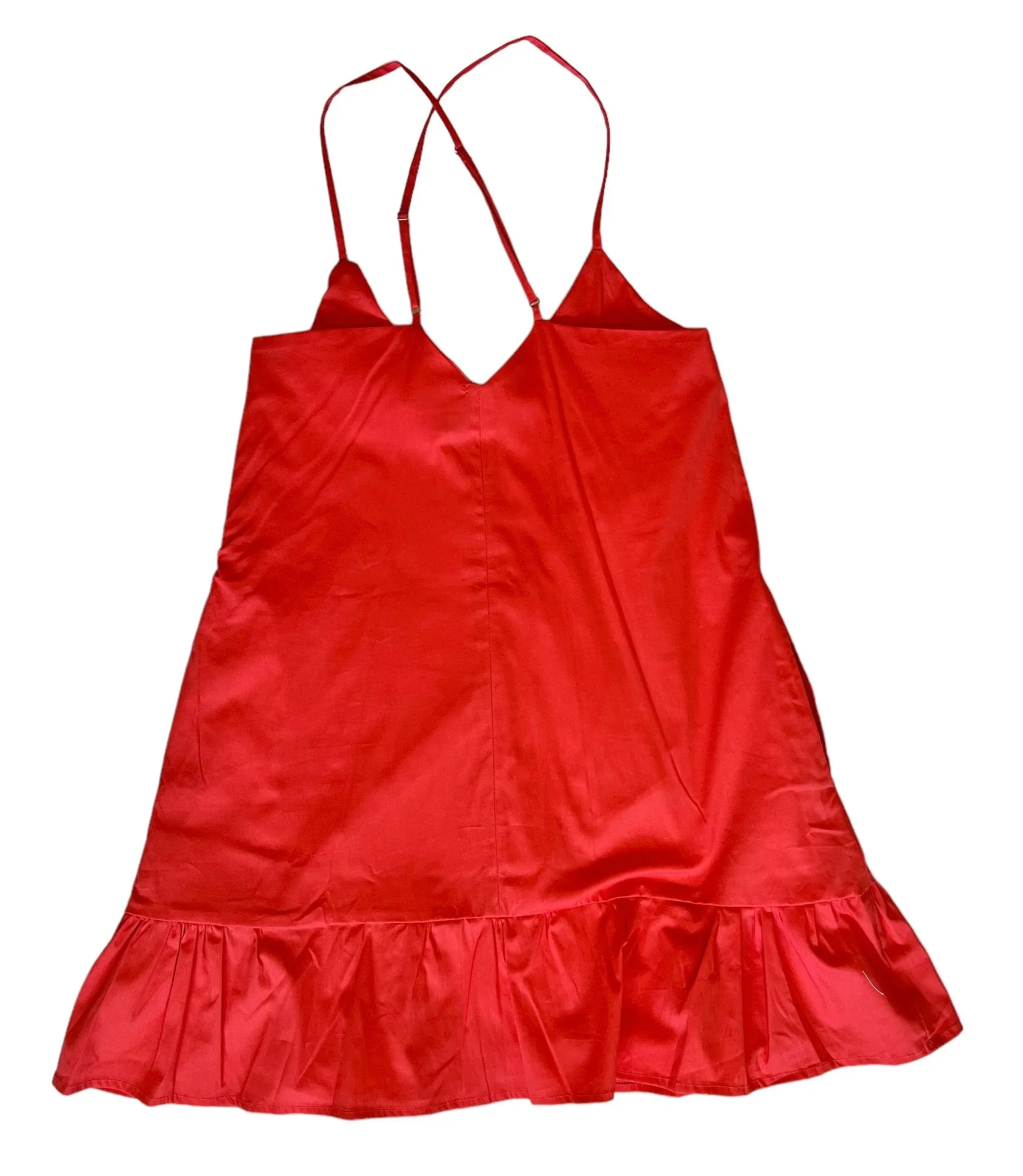 Short Ruffle Dress (Coral)
