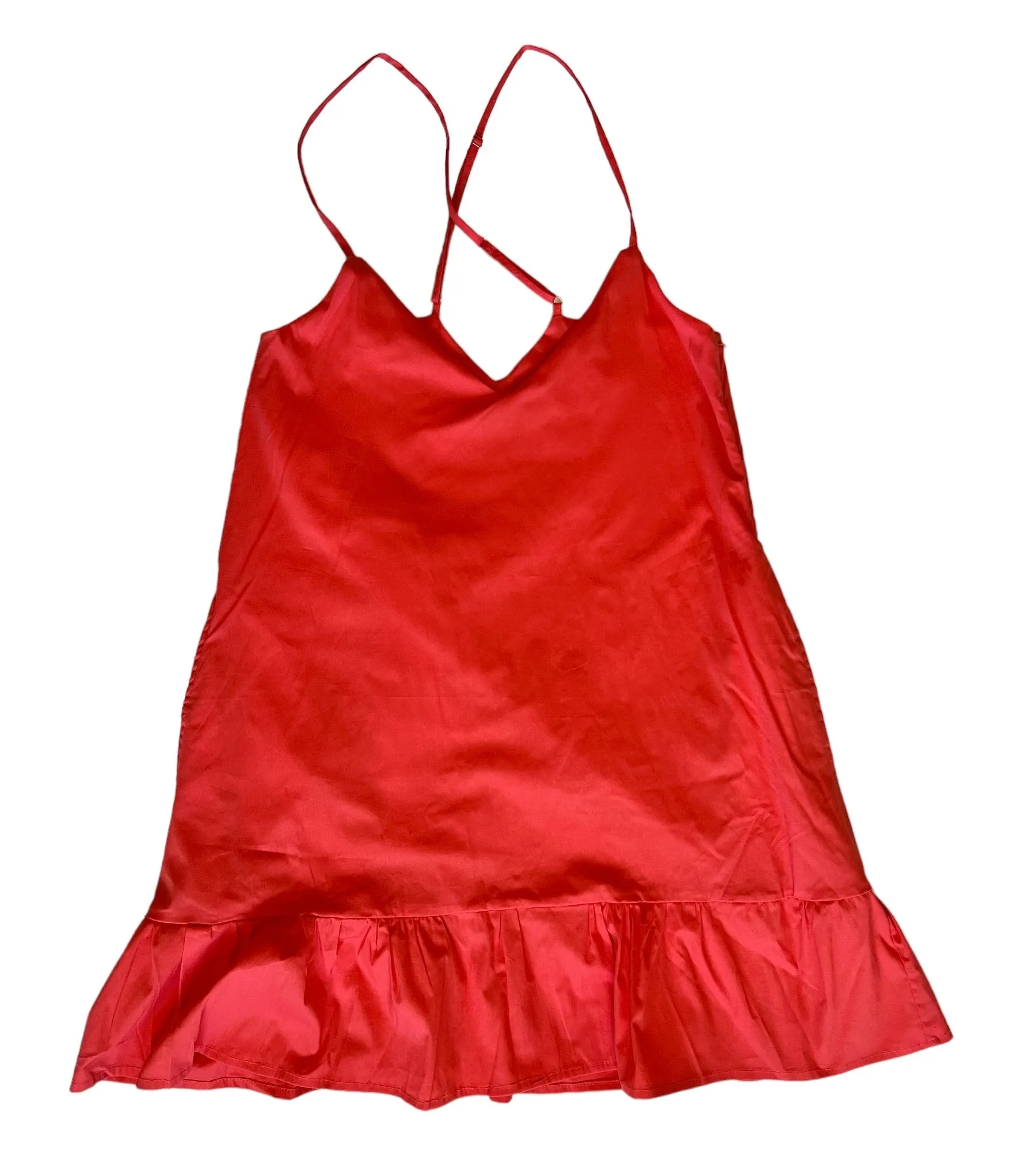 Short Ruffle Dress (Coral)