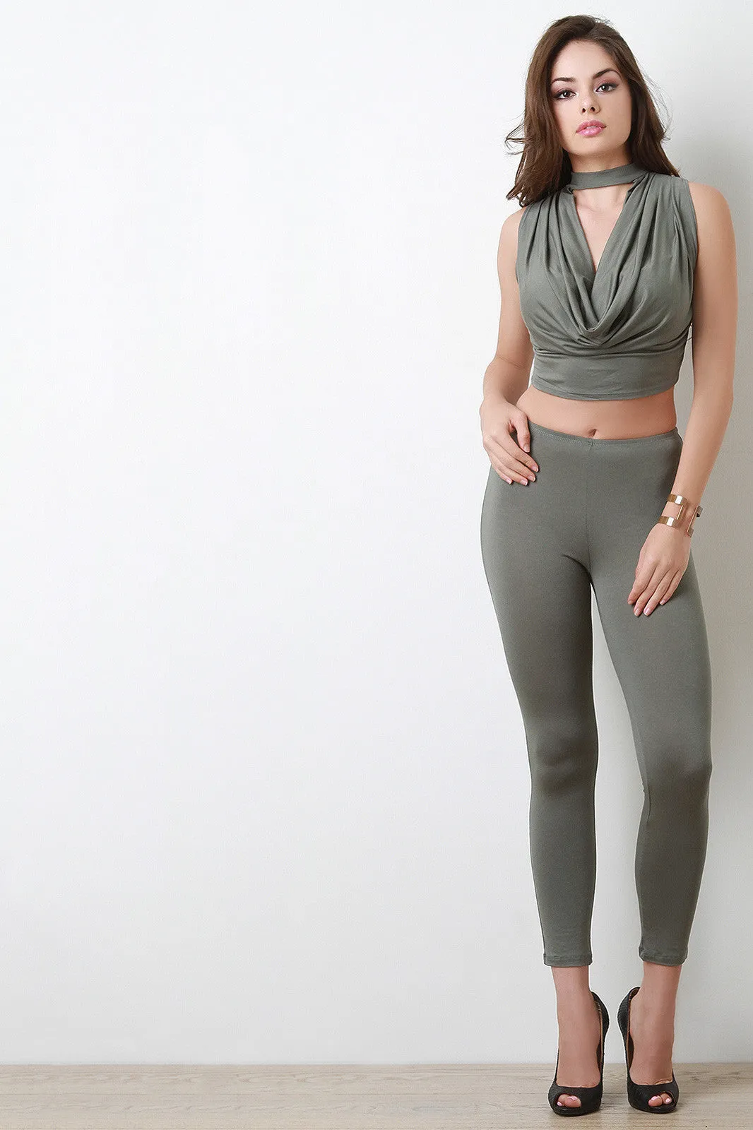 Solid High Waist Leggings